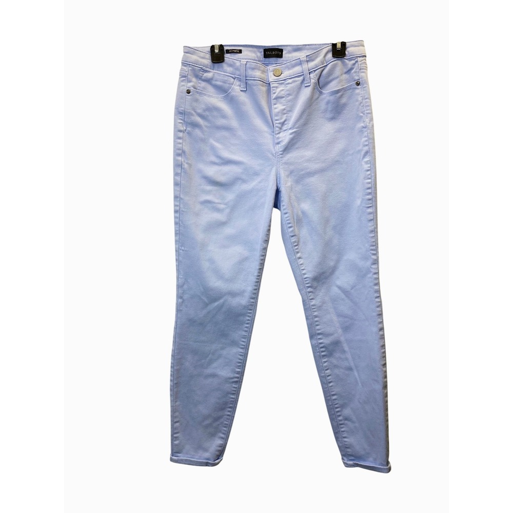 Talbots Jegging Women 10 Light Blue High Rise Skinny Stretch Denim Pants